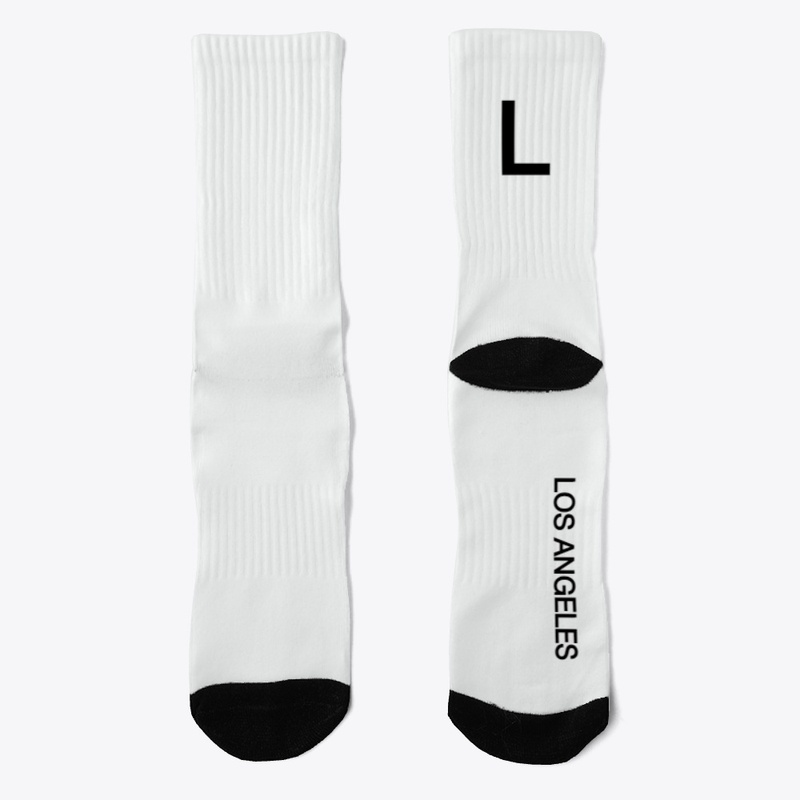 LAX : LOS ANGELES  'L' ODD pair socks