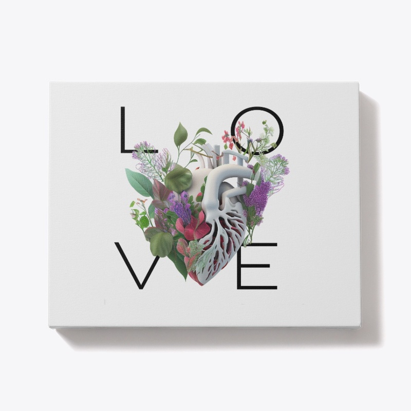 LOVE Blossom Floral Heart