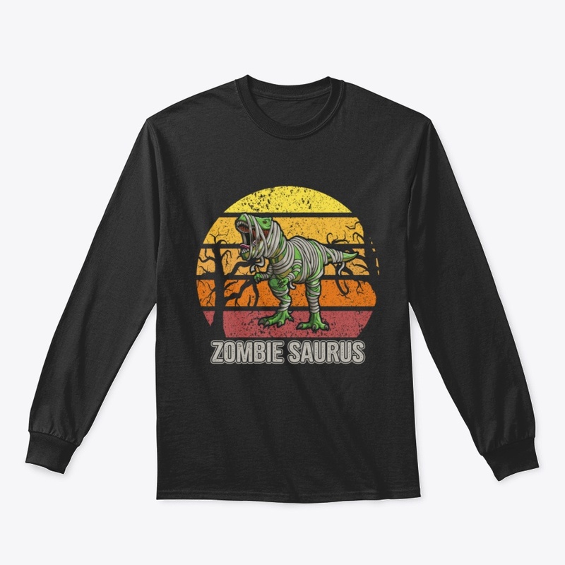 Zombie Saurus Halloween Dinosaur T Rex