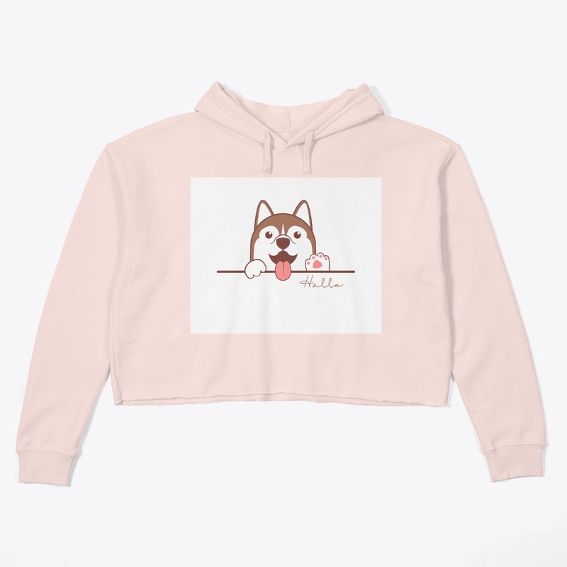 Puppy Graphic Crop Top - Cute & Stylish.