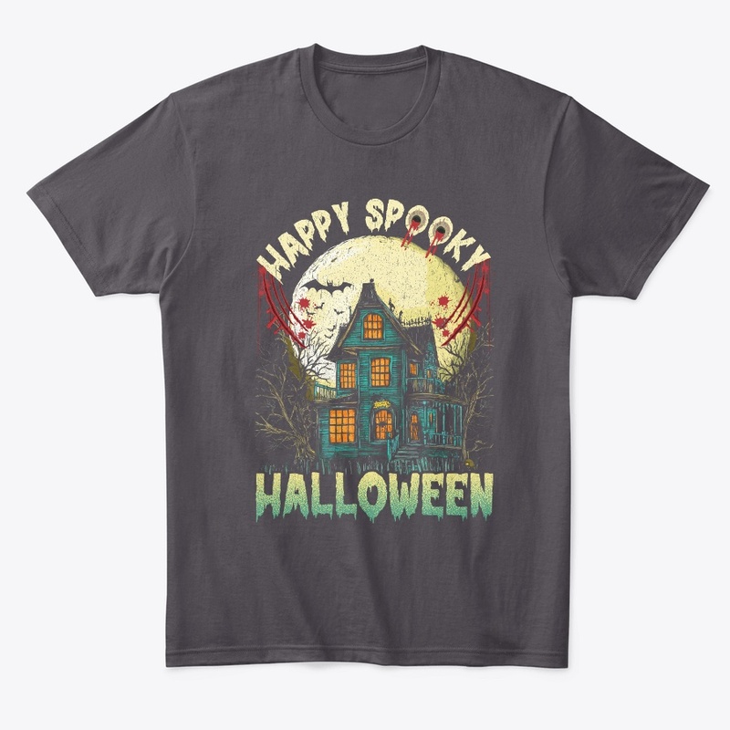 Spooky Haunted House Halloween T-Shirt