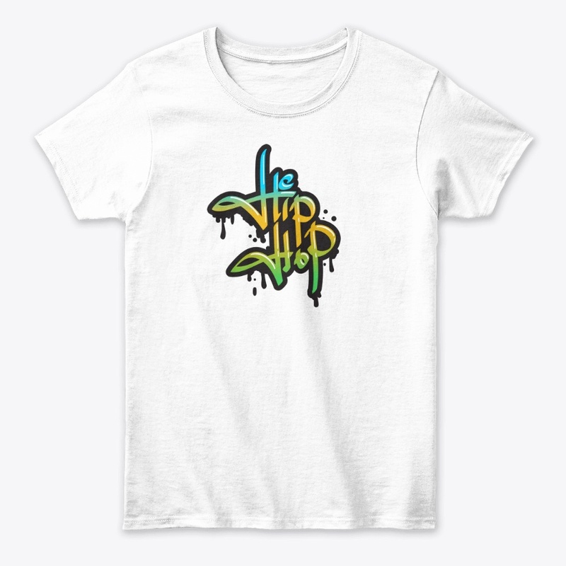 hip hop typography graffiti t shirt 