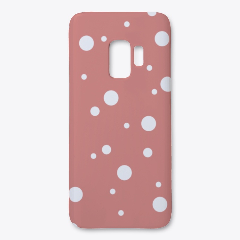 Landu - Minimal White Dots On Rose Pink