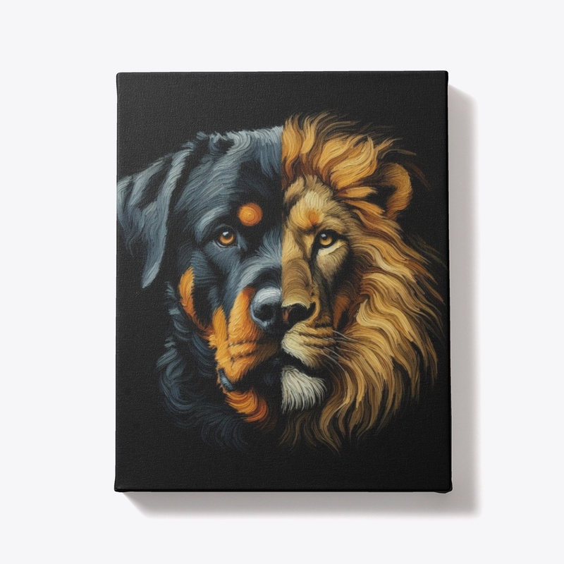 Rottweiler & Lion