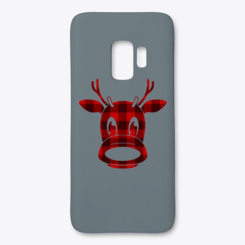 CHRISTMAS PLAID MOOSE