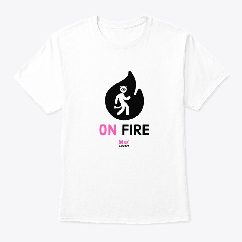 on fire
