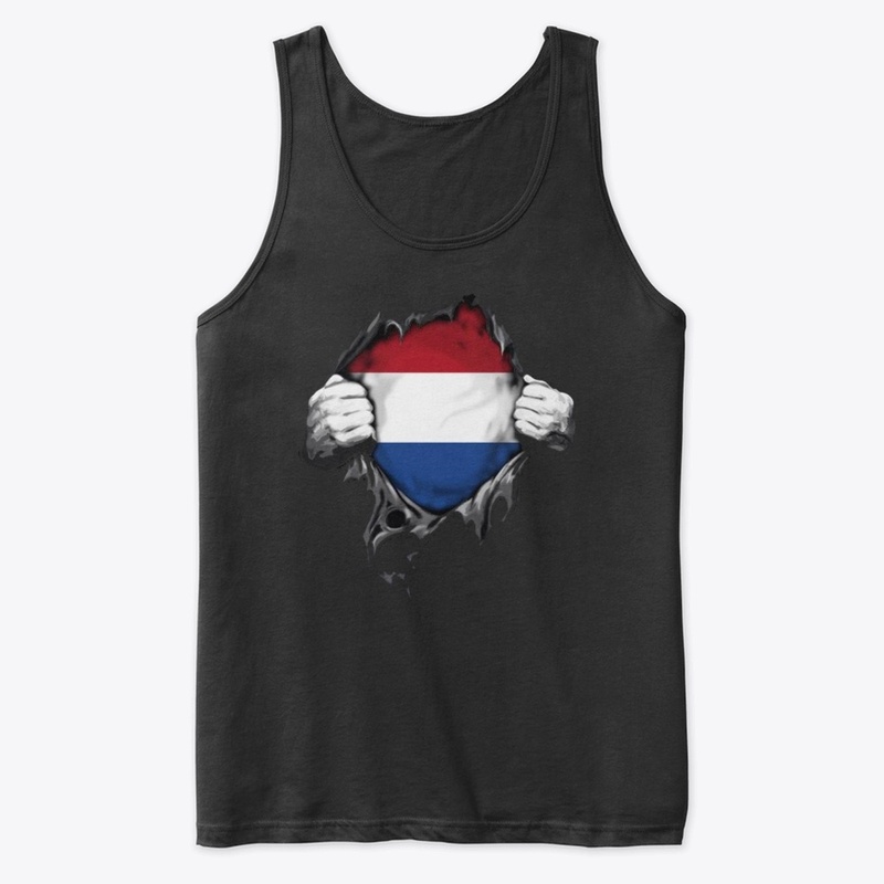 Dutch flag riped open