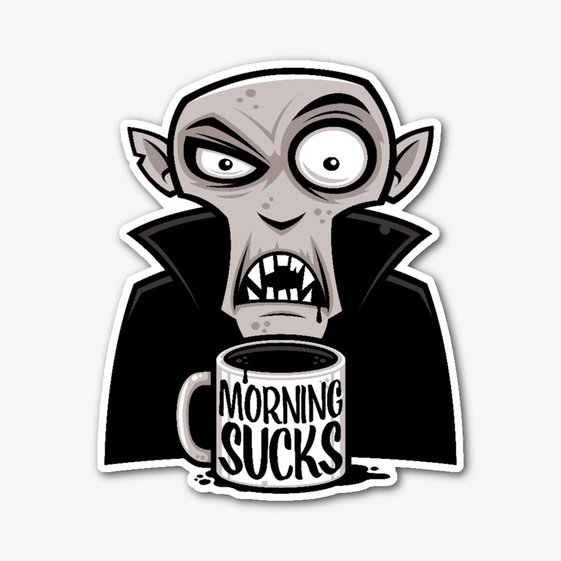 Morning Sucks Grumpy Vampire Coffee