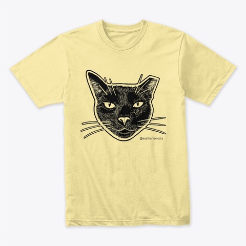 Support East Harlem Cat Tnr Rescue Banana Cream T-Shirt Front