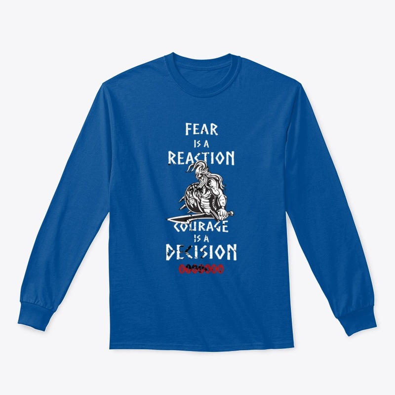 Viking Quote Courage & Fear Warrior Gift
