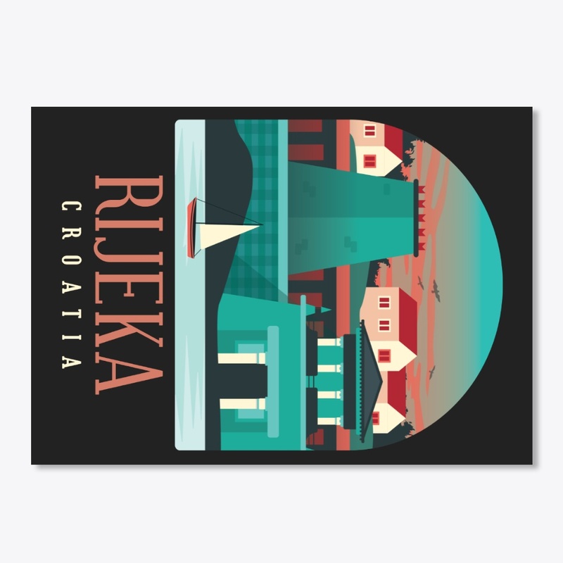 Croatia Skyline Rijeka Souvenir Gift
