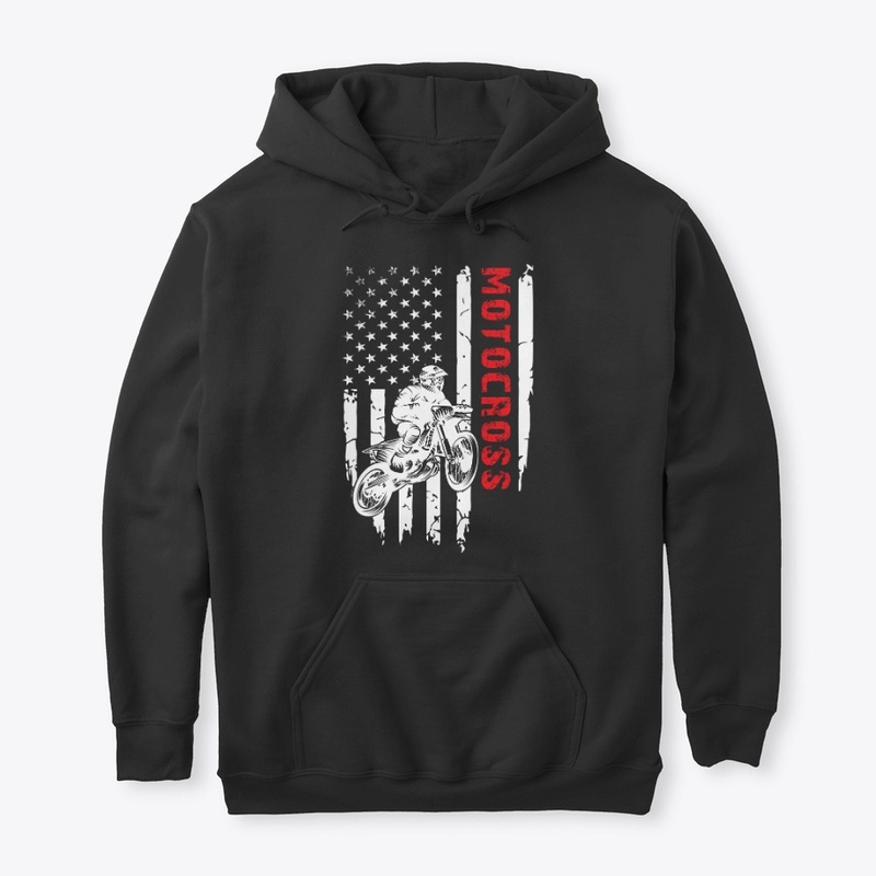 Motocross American Flag 4th of July