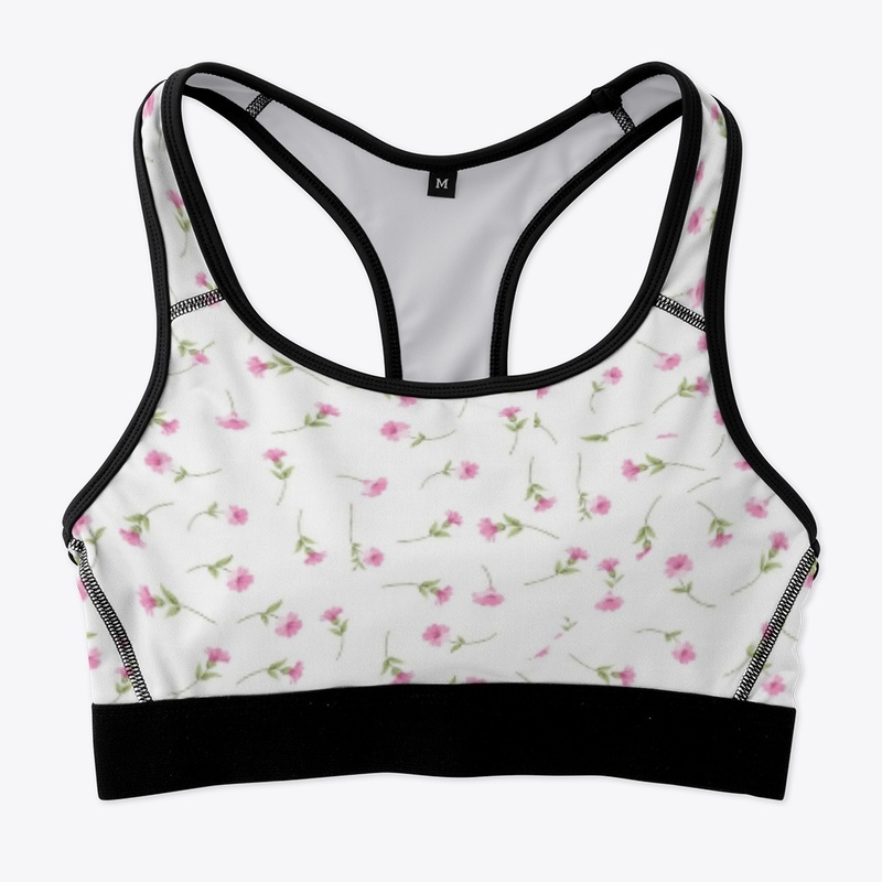 All-Over Print Sports Bra