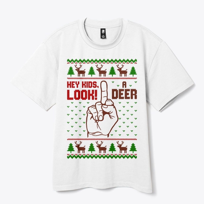 hey kids look a deer ugly sweater
