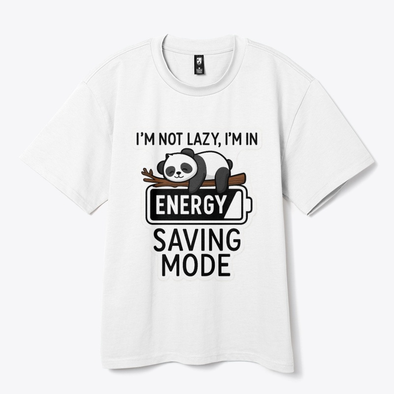 Energy Saving Mode Panda T-Shirt