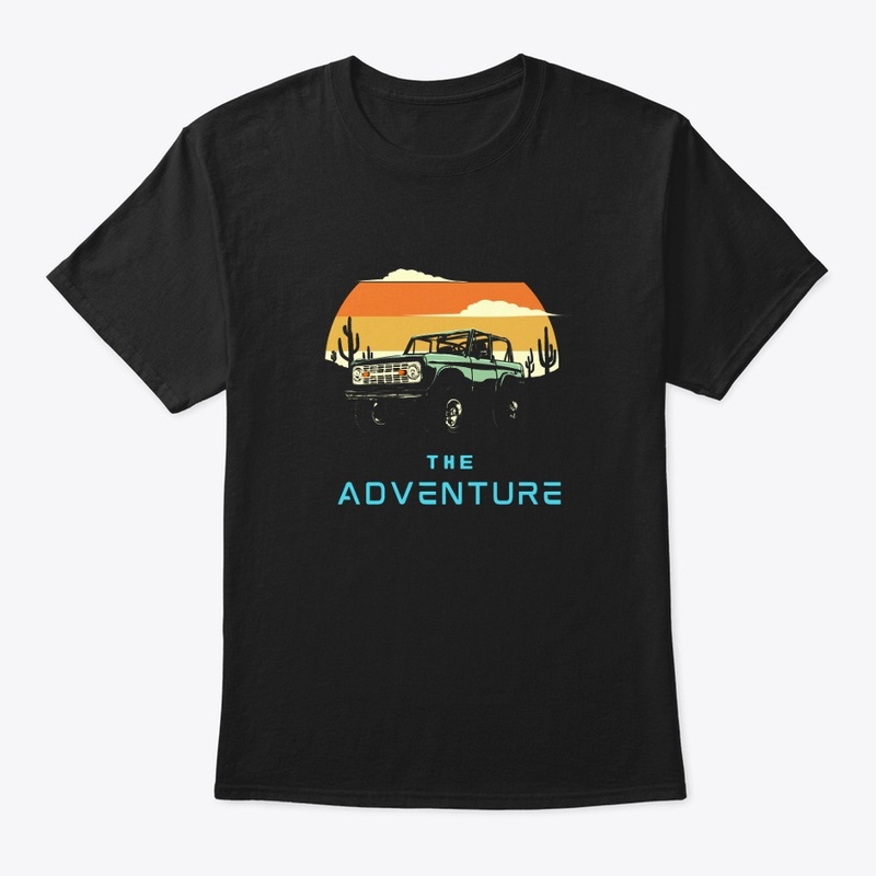 "Sleek Ride: The Adventure Black Hoddie"