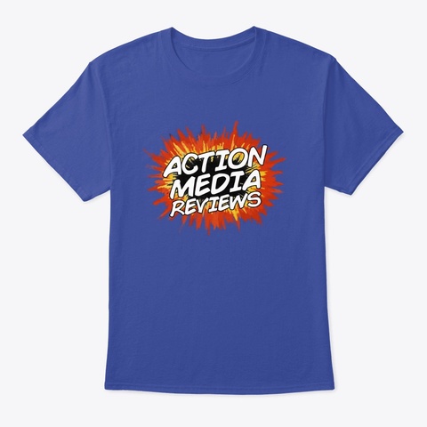 Action Media Reviews Deep Royal T-Shirt Front