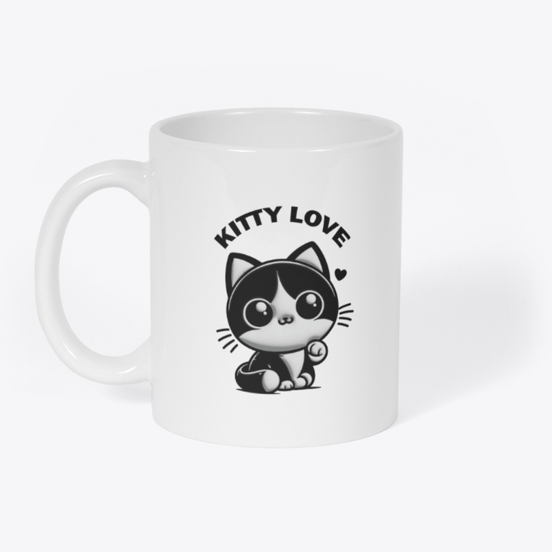 Kitty Love: Noir Cute Kitten