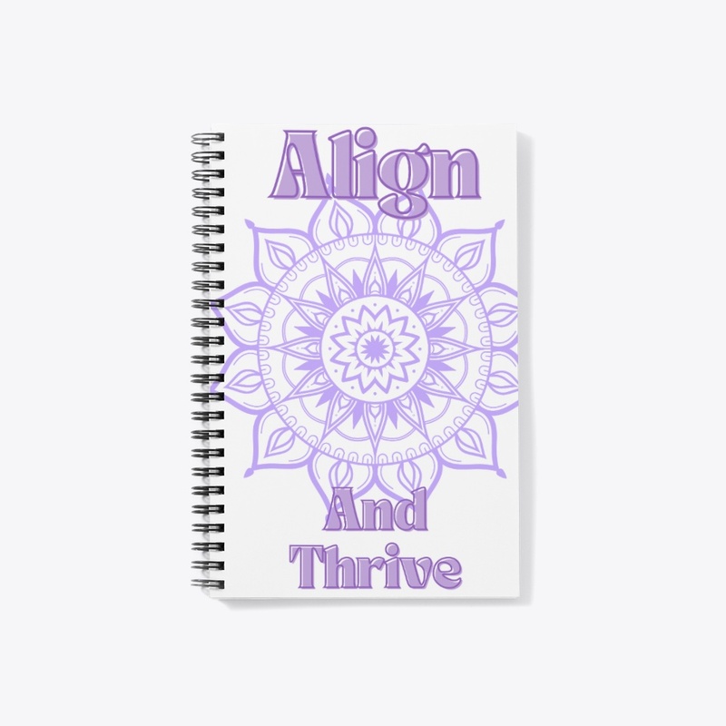 Align and thrive collection on white 