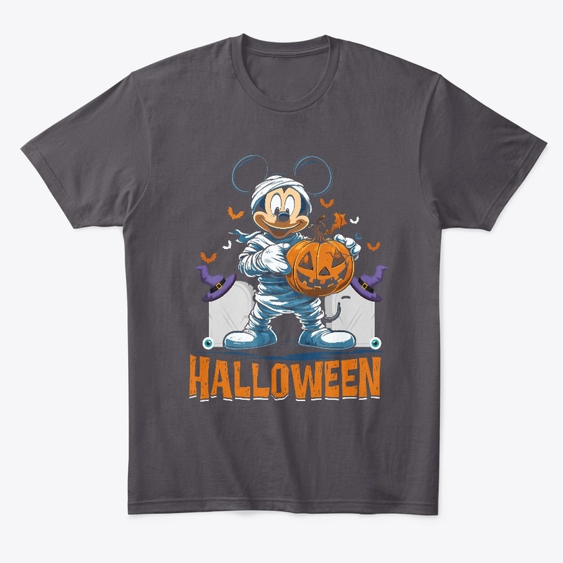 Mummy Mickey Pumpkin Halloween Fun Tee