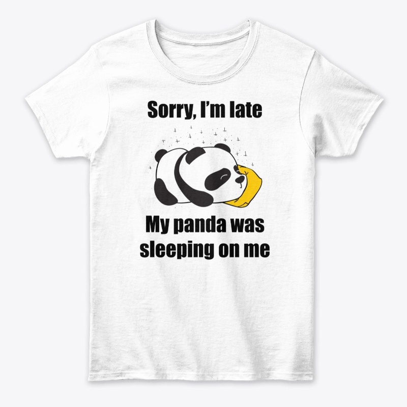 My Panda was sleeping on me