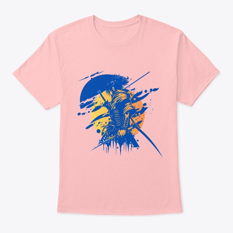 Samurai Warrior Ink Splash Art