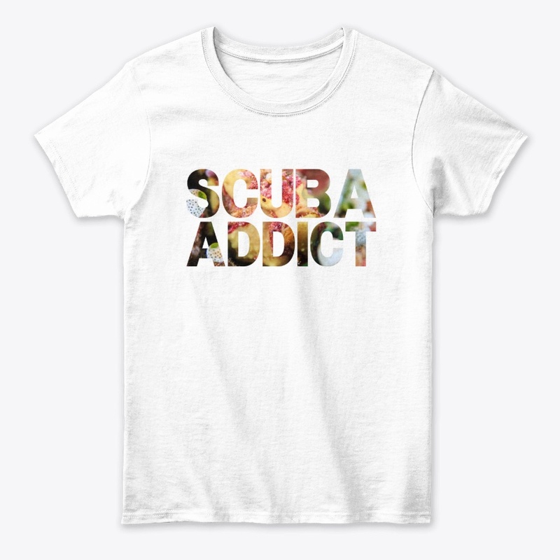 Scuba addict frog fish