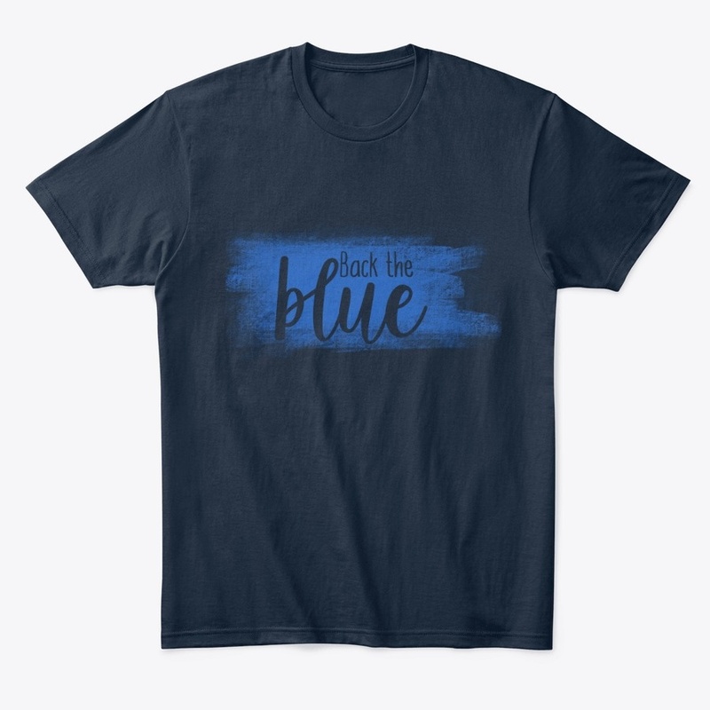 BACK THE BLUE- DISTRESSED