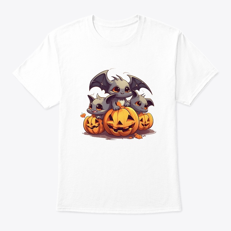 halloween cute little pumpkin devil