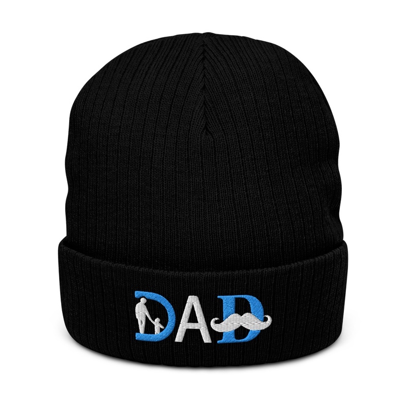DAD Embroidered Knitted Hat for Father