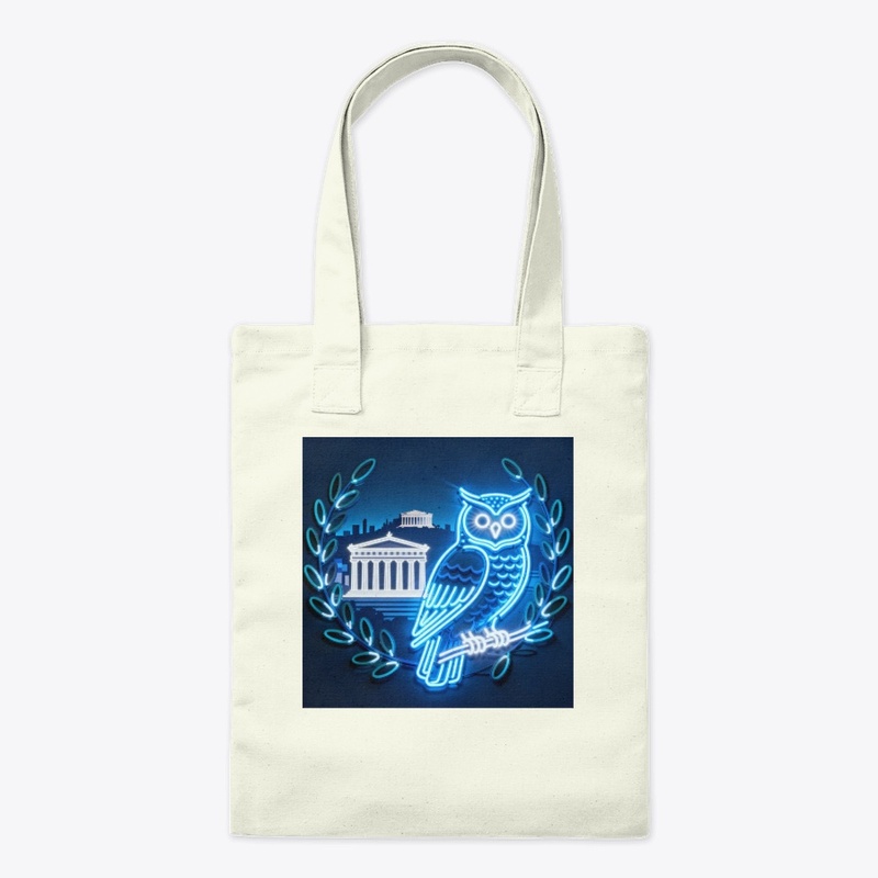 Neon Greece Owl & Parthenon