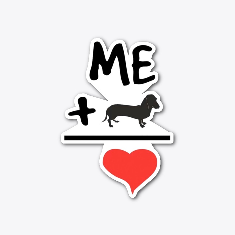 Me Plus Dachshund Equals Love