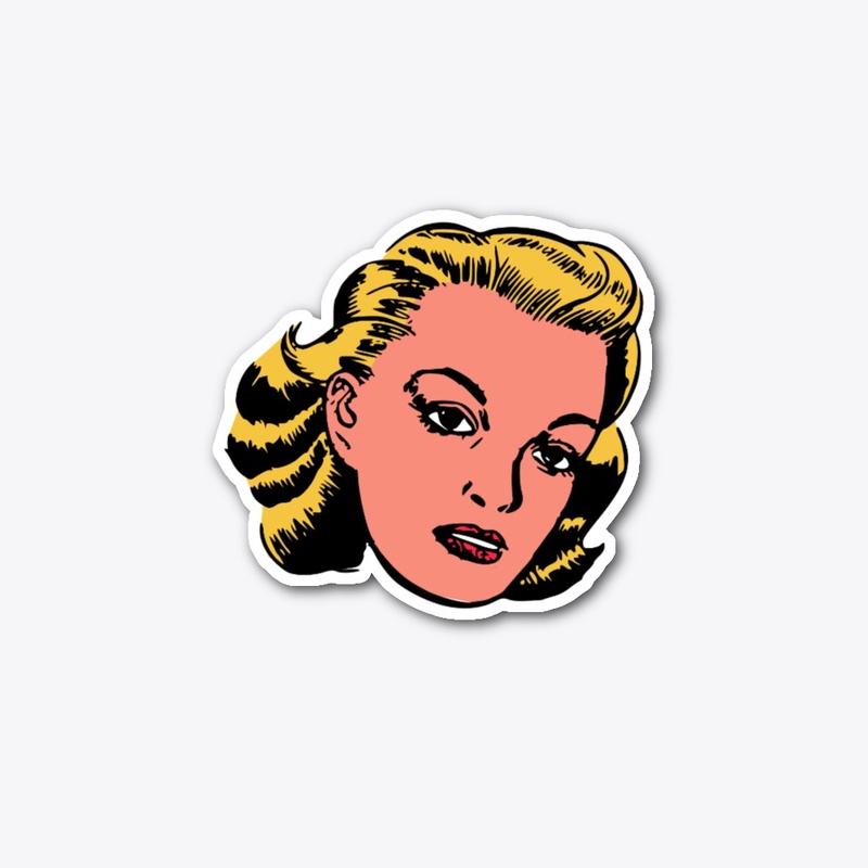 The Blonde Lady Sticker