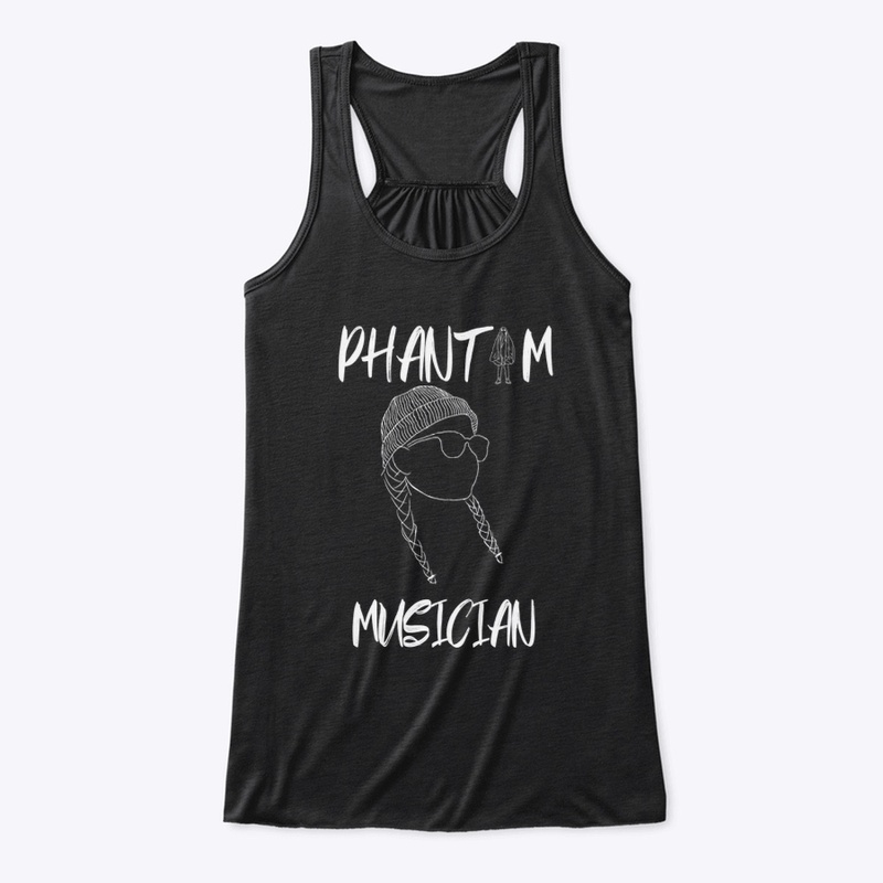 Phantom Merch White on Black