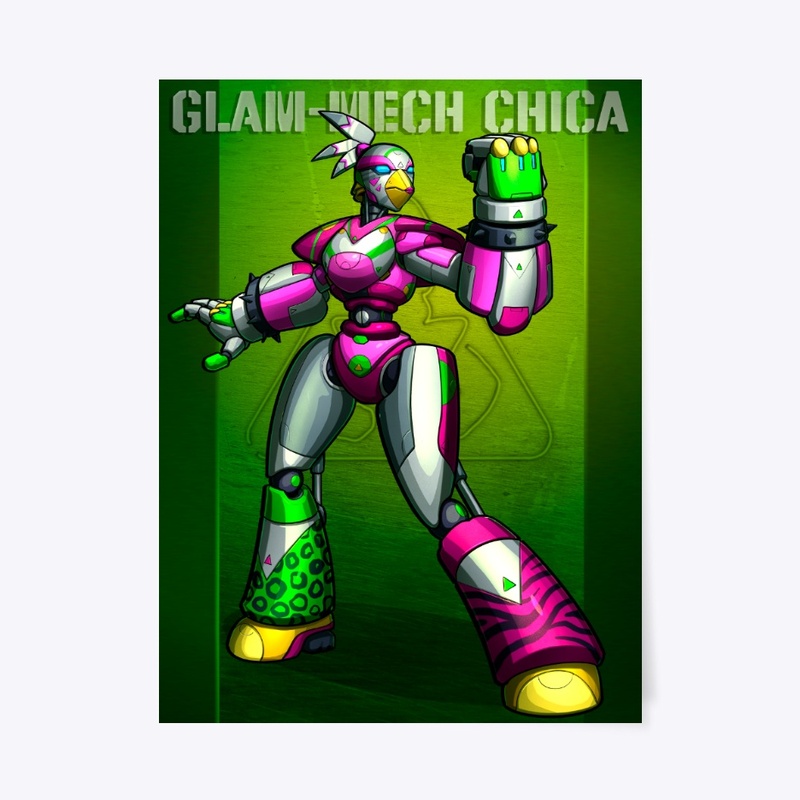 Glam-Mech Chica POSTER