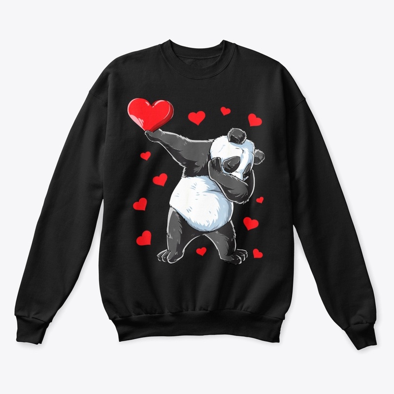 Dabbing Panda Valentines Day