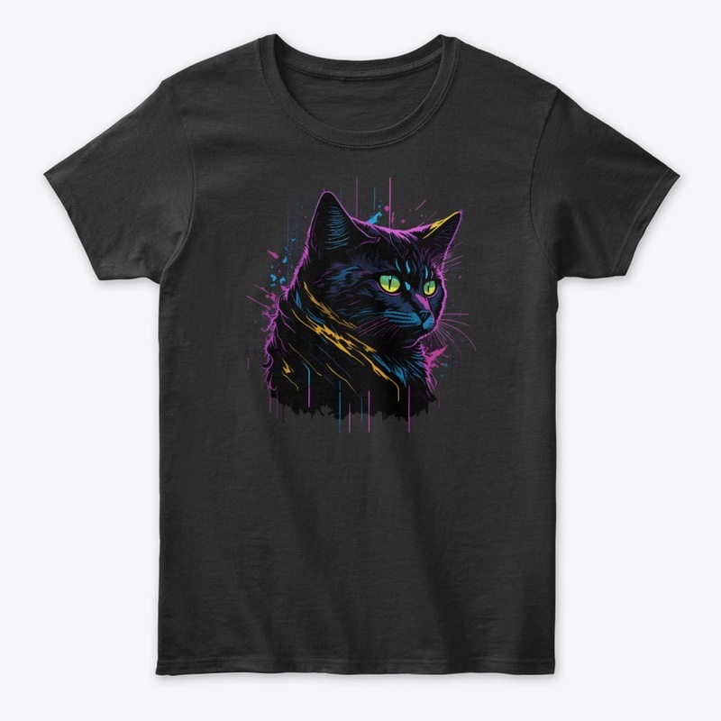Mystic Neon Black Cat