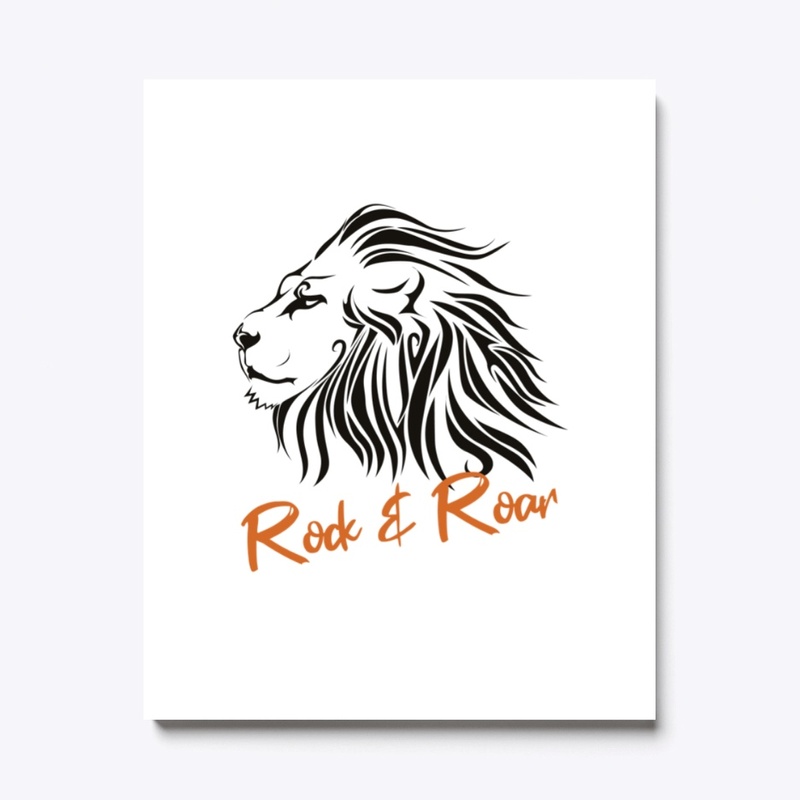 Leo Rock and Roar Canvas Print