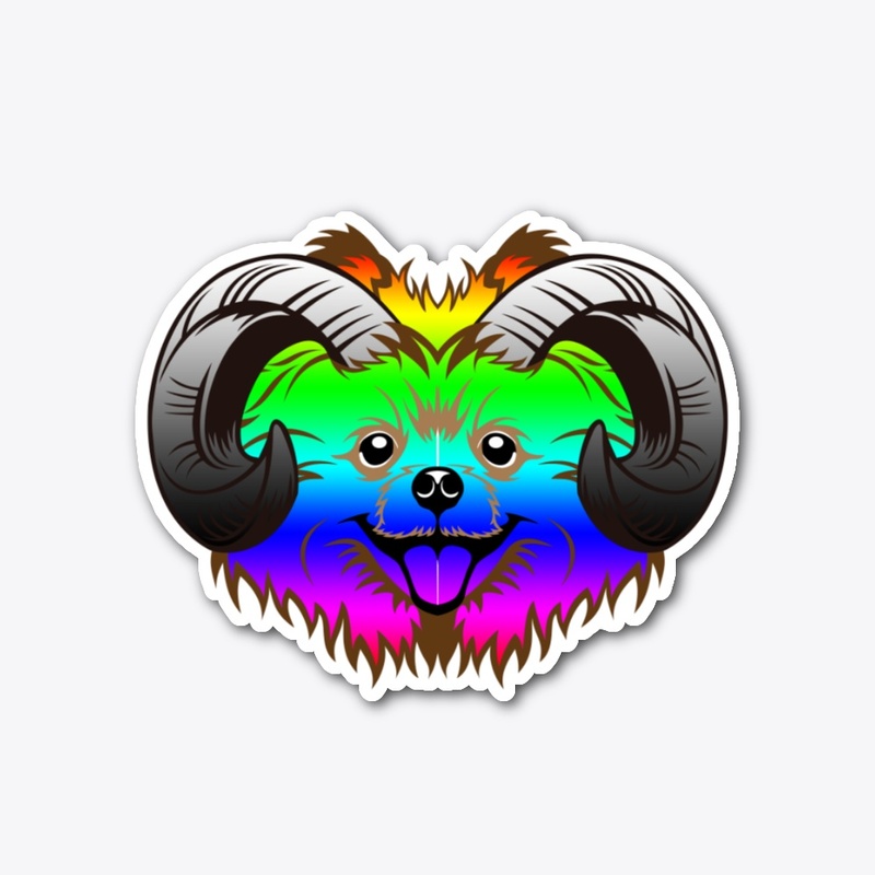 Rainbow dog