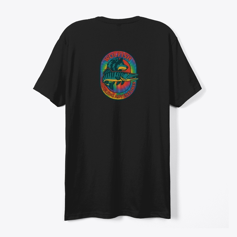 Tie-Die Wolfish logo muskellunge 