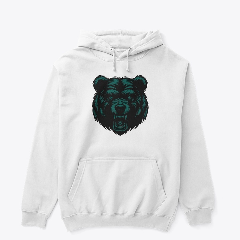 Angry Bear Head Design