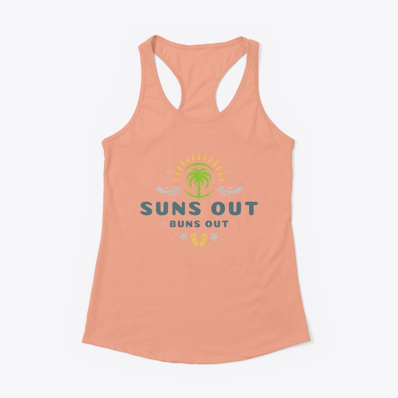 Suns Out Buns Out Palm Tree