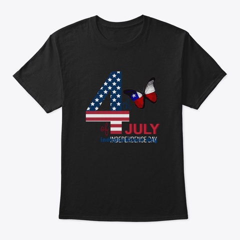 4 Th Of July Tkuu4 Black T-Shirt Front