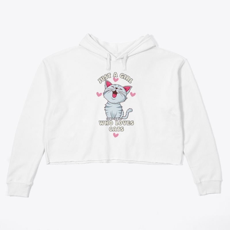Girl Who Loves Cats – Cat Lover T-Shirt