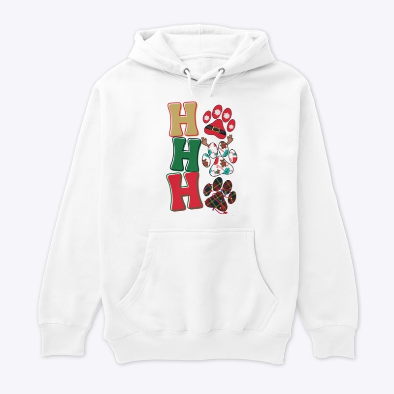 HO HO HO Dog Paw Christmas 