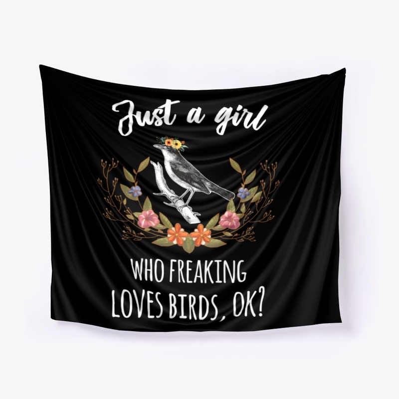 Just Girl Who Loves Birds Boho Style