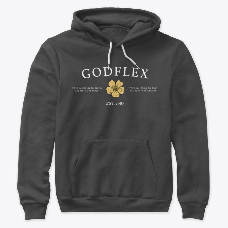 GODFLEX FLOWER HOODIE - KHAKI