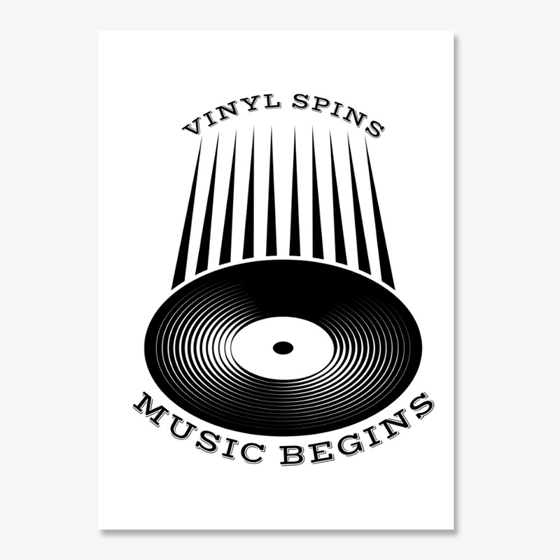 Vinyl Spins Music Begins