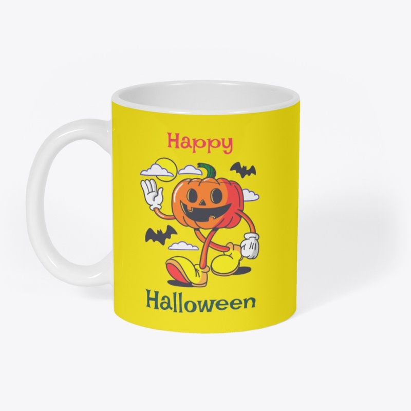 Orange pumpkin - Happy Halloween Design