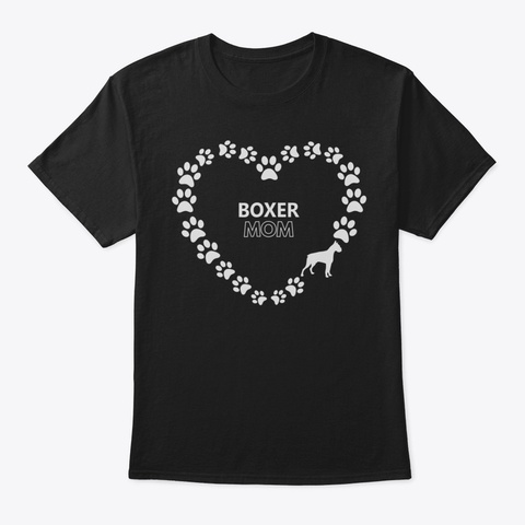 Boxer Mom T Shirt96 Black T-Shirt Front